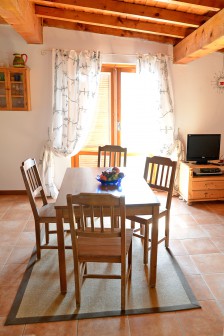 Essplatz und Zugang zum Balkon